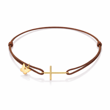 Load image into Gallery viewer, Cross Bracelet - Yellow Gold Plated

