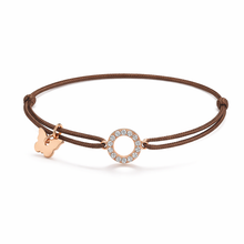 Load image into Gallery viewer, Zircon Circle Bracelet - Rose Gold Plated
