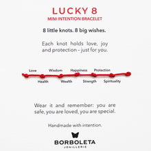 Učitaj sliku u preglednik galerije, Lucky8 Mini crvena narukvica
