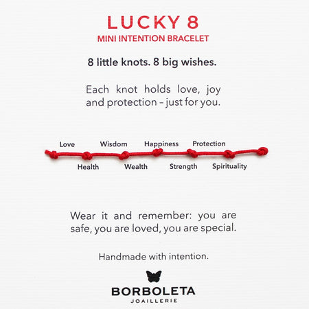 Lucky8 Mini Red Bracelet
