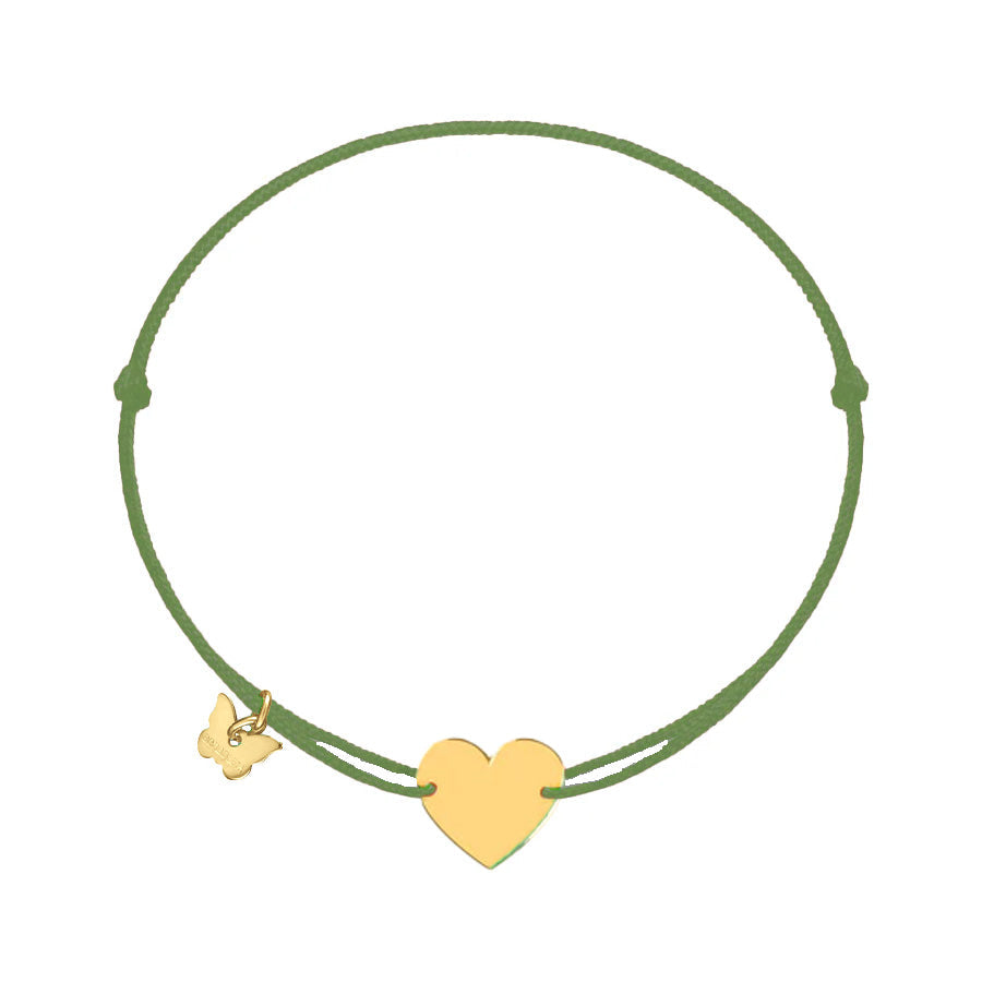 New Classic Heart Bracelet Yellow Gold Plated – Borboleta Joaillerie