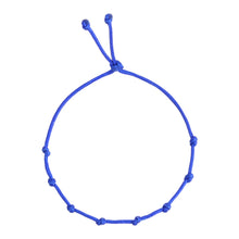 Load image into Gallery viewer, Lucky8 man indigo blue adjustable cord bracelet on a white background
