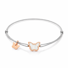 Load image into Gallery viewer, Memoire Small Butterfly Mother of Pearl Bracelet - Rose Gold Plated
