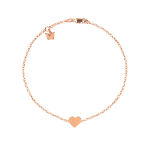 Sterling Silver Medium Heart Bracelet