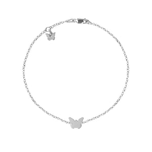 Sterling Silver Medium Butterfly Bracelet