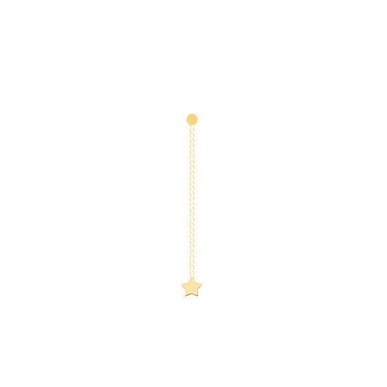 Hanging Chain Star Earring