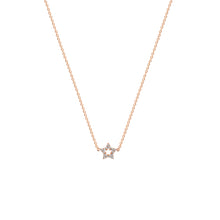 Load image into Gallery viewer, Sterling Silver Hole Star Zircon Necklace
