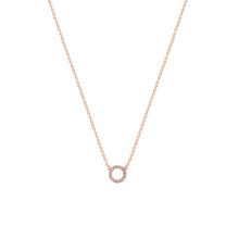 Load image into Gallery viewer, Sterling Silver Zircon Circle Necklace
