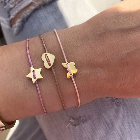 Small Butterfly Bracelet - Yellow Gold Plated
