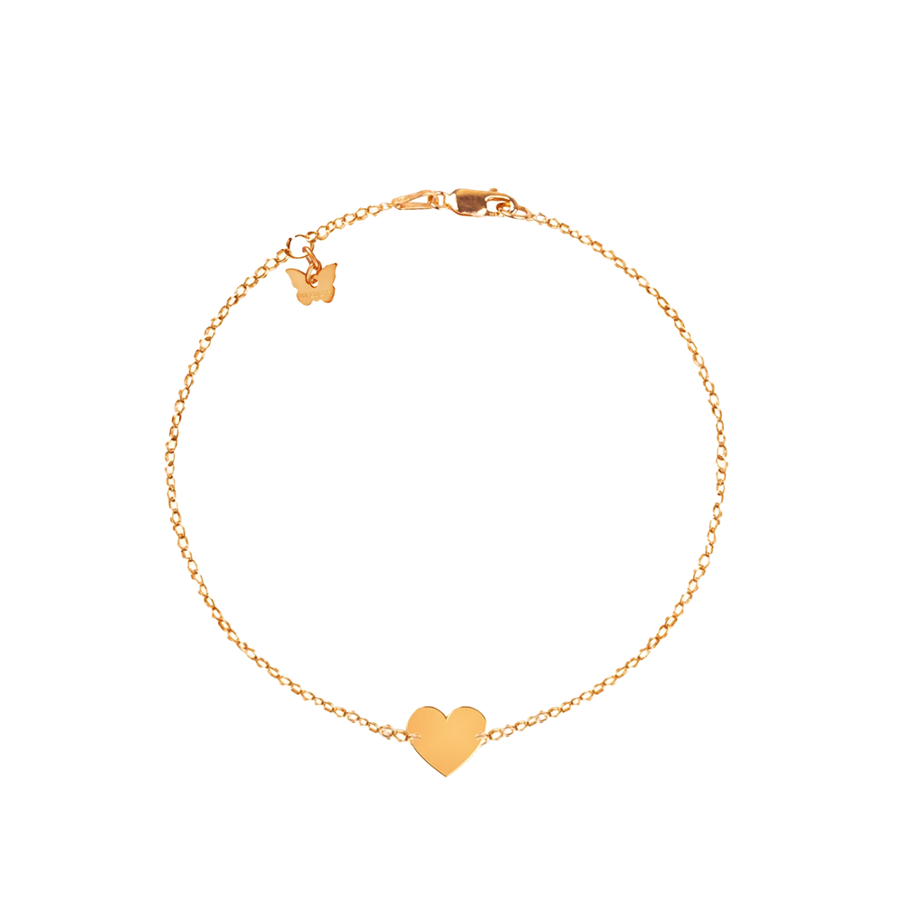 Sterling Silver Medium Heart Bracelet