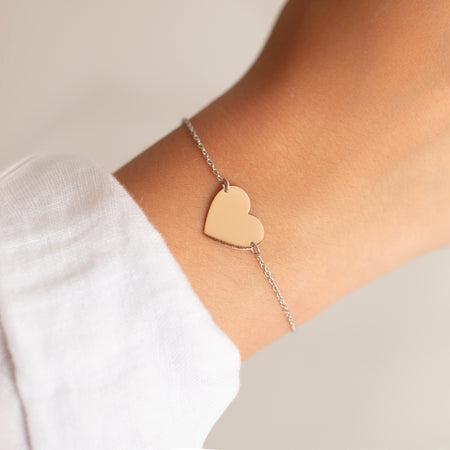 Sterling Silber Heart Armband