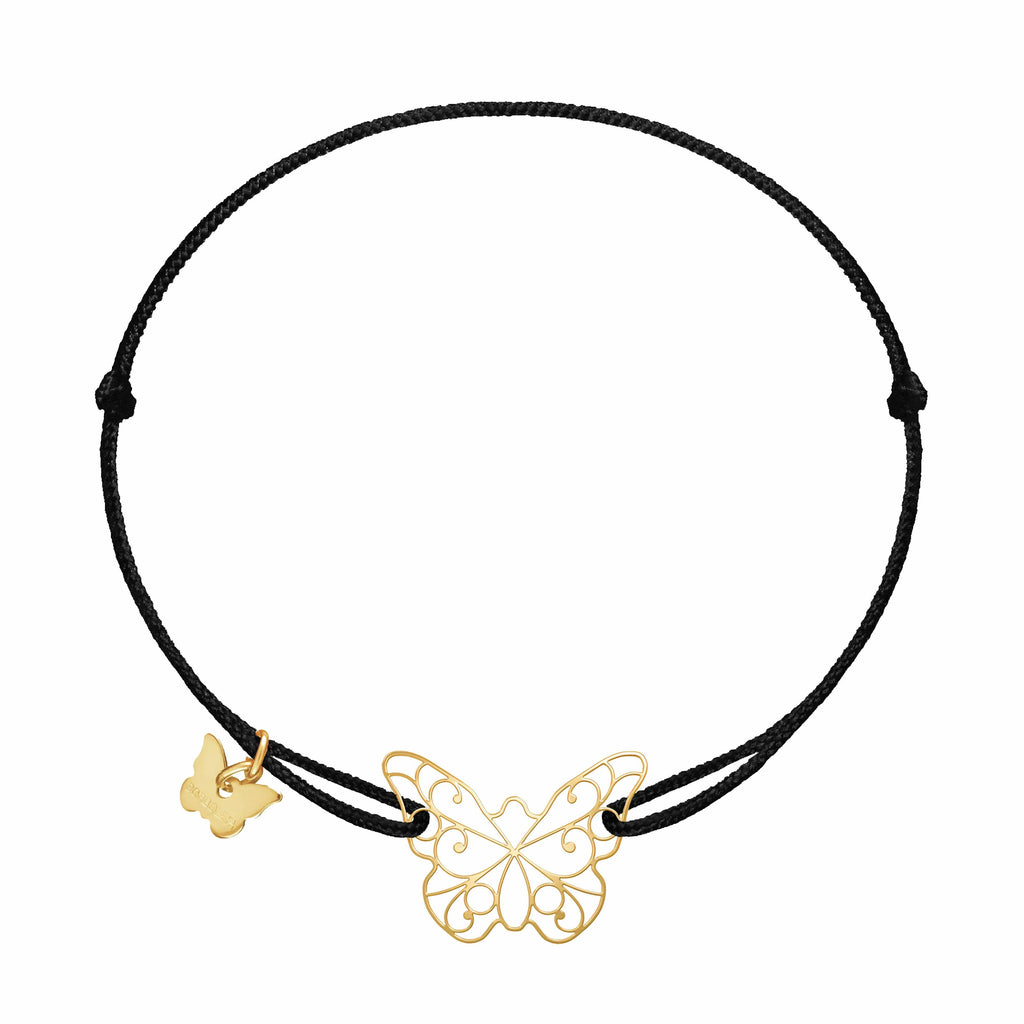 Lace Butterfly Bracelet - Yellow Gold Plated - BRACELET - [variant.title]- Borboleta