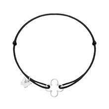 Load image into Gallery viewer, Hole Clover Bracelet - Rhodium Plated
