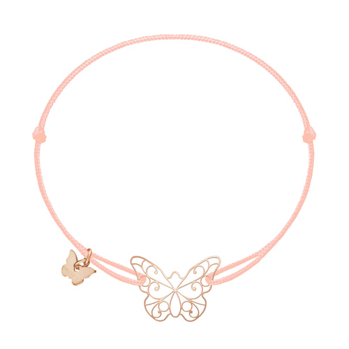 Lace Butterfly Bracelet - Rose Gold Plated - BRACELET - [variant.title]- Borboleta