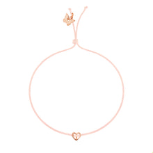Load image into Gallery viewer, Tiny Heart Rose Gold Plated Bracelet
