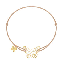 Load image into Gallery viewer, Lace Butterfly Bracelet - Yellow Gold Plated - BRACELET - [variant.title]- Borboleta
