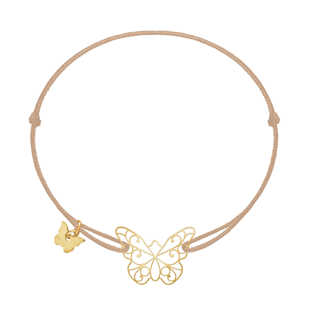 Lace Butterfly Bracelet - Yellow Gold Plated - BRACELET - [variant.title]- Borboleta