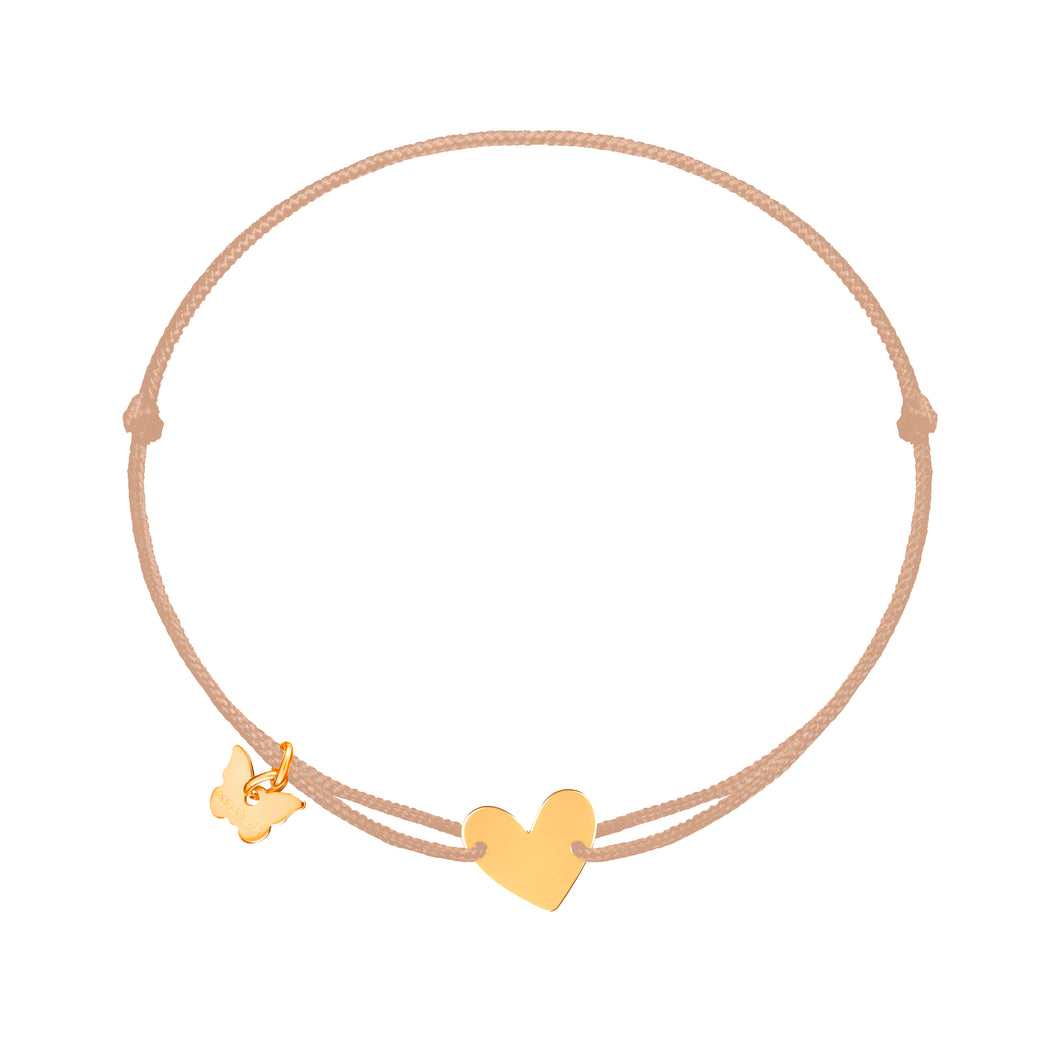 Sweet Heart Yellow Gold Plated Bracelet