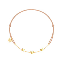 Load image into Gallery viewer, 3 Butterflies Bracelet - Yellow Gold Plated

