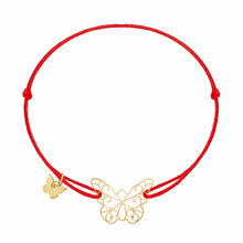 Load image into Gallery viewer, Lace Butterfly Bracelet - Yellow Gold Plated - BRACELET - [variant.title]- Borboleta

