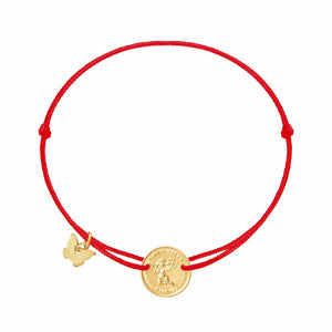 Angel Medallion Bracelet - Yellow Gold Plated - BRACELET - [variant.title]- Borboleta