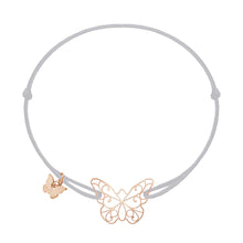 Load image into Gallery viewer, Lace Butterfly Bracelet - Rose Gold Plated - BRACELET - [variant.title]- Borboleta
