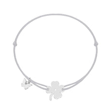 Load image into Gallery viewer, Classic Clover Bracelet - White Gold Plated - BRACELET - [variant.title]- Borboleta
