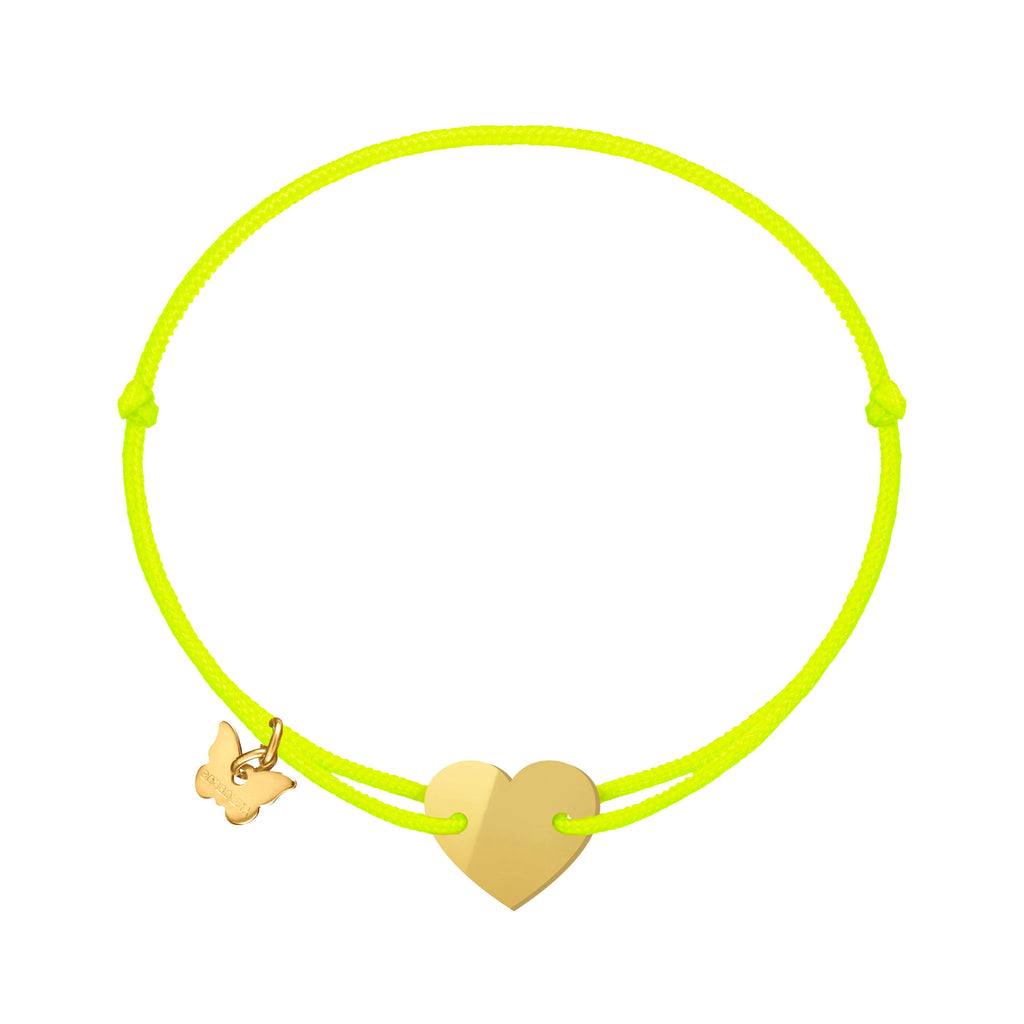 Mirror Gold Candy Heart Bracelet