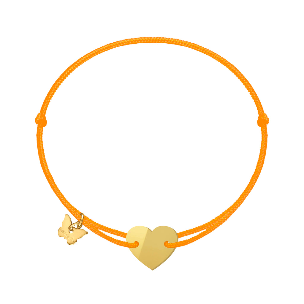 Mirror Gold Candy Heart Bracelet