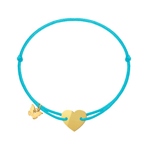 Mirror Gold Candy Heart Bracelet