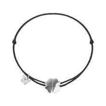 Load image into Gallery viewer, Small Clover Bracelet - White Gold Plated - BRACELET - [variant.title]- Borboleta
