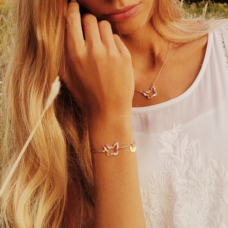 Lueur Butterfly Bracelet - Yellow Gold Plated