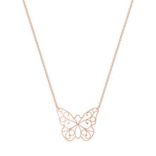 Lade das Bild in den Galerie-Viewer, Sterling Silver Lace Butterfly Necklace - NECKLACE - [variant.title]- Borboleta
