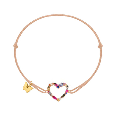 Lueur Small Heart Bracelet - Yellow Gold Plated
