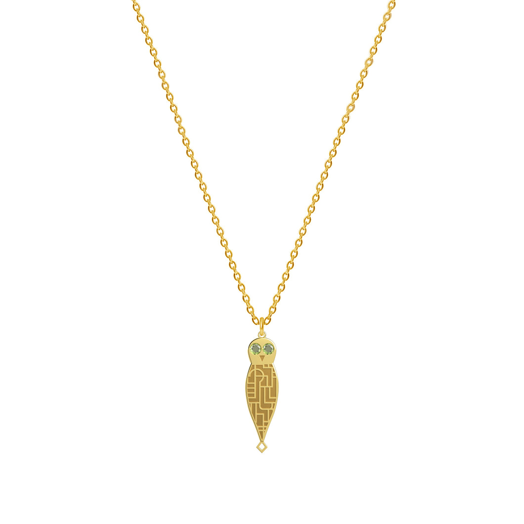 Sovilj Sapiens Crystal Necklace - Gold Plated