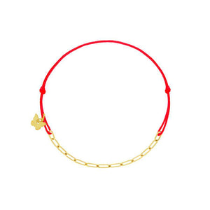 Oval Chain Bracelet - Yellow Gold Plated - BRACELET - [variant.title]- Borboleta