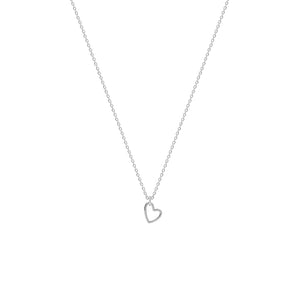 Sterling Silver Petit Heart Necklace