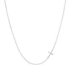 Load image into Gallery viewer, Sterling Silver Small Cross Necklace
