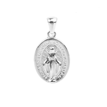 Load image into Gallery viewer, Small Saint Mary Charm - Rhodium
