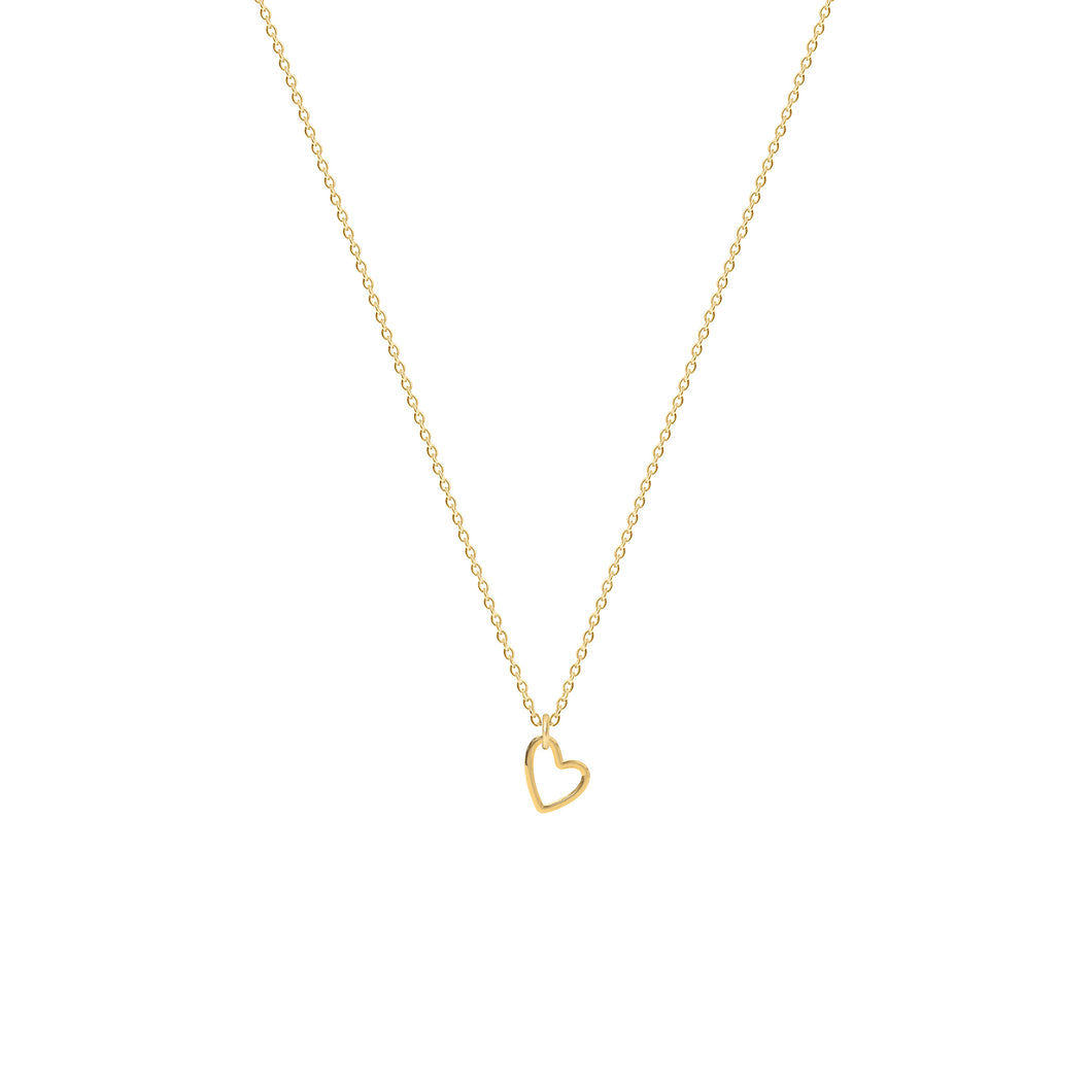 Sterling Silver Petit Heart Necklace
