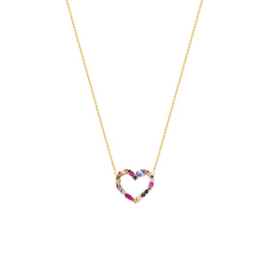 Sterling Silver Lueur Small Heart Necklace