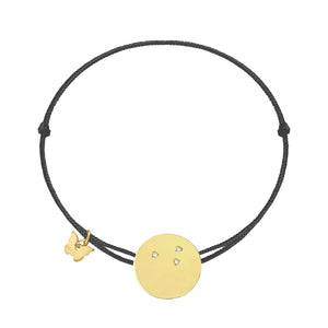 Zircon Medallion Bracelet - Yellow Gold Plated - BRACELET - [variant.title]- Borboleta