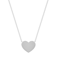 Lade das Bild in den Galerie-Viewer, Sterling Silver Heart Necklace - NECKLACE - [variant.title]- Borboleta
