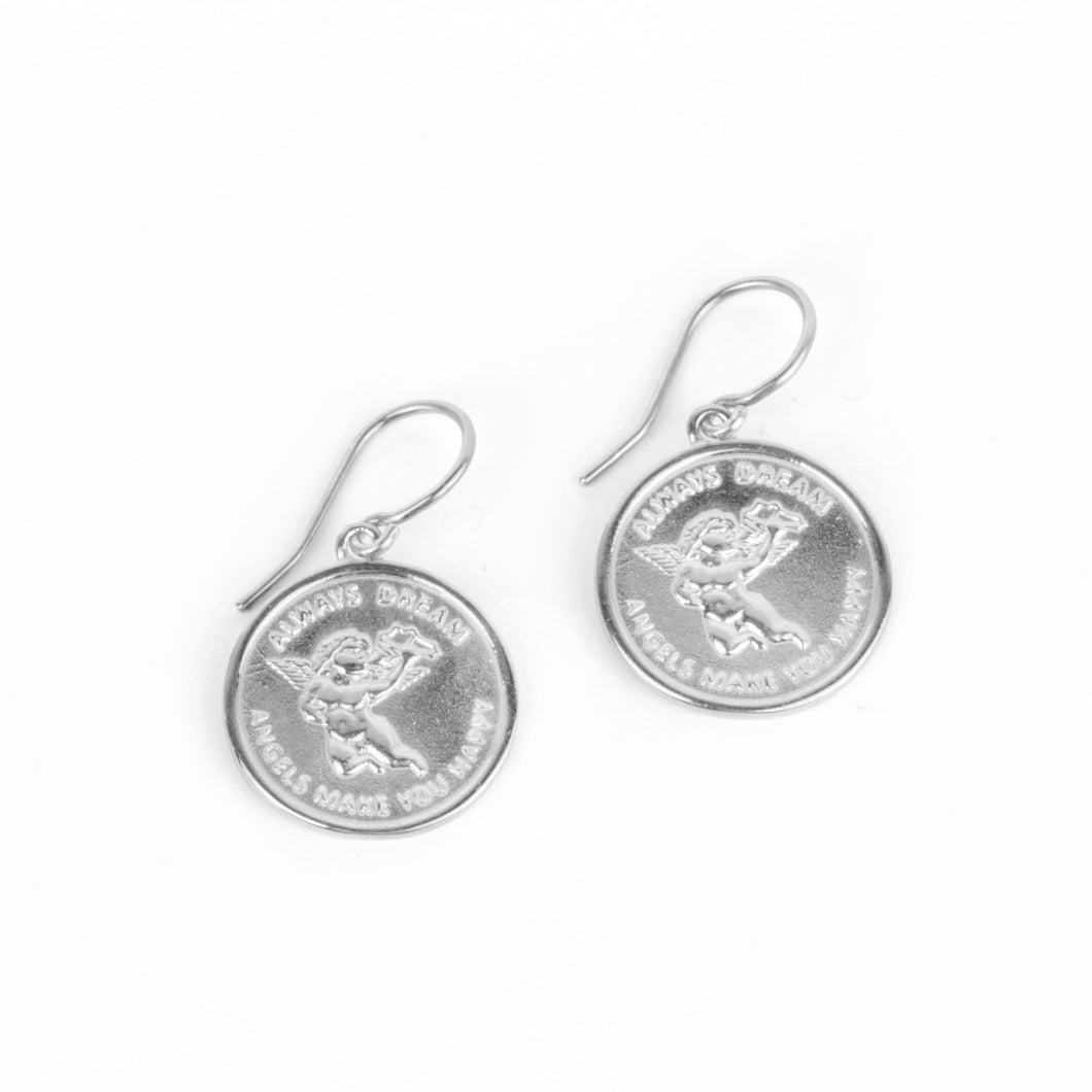 Memoire Angel Medallion Earrings