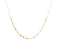 Load image into Gallery viewer, Sterling Silver Memoire Collectable Link Necklace - Yellow Gold Plated
